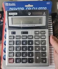 BAZIC 12-Digit Desktop Calculator with Profit Calculation & Tax Functions (3011)