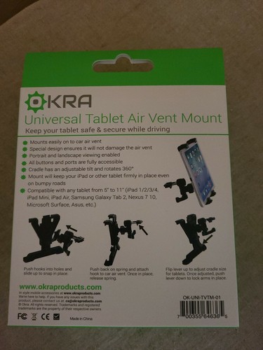 Tablet Air Vent Mount ROTATING CRADLE PART SWIVEL DOCK MI for TABLETS - 第 2/5 張圖片