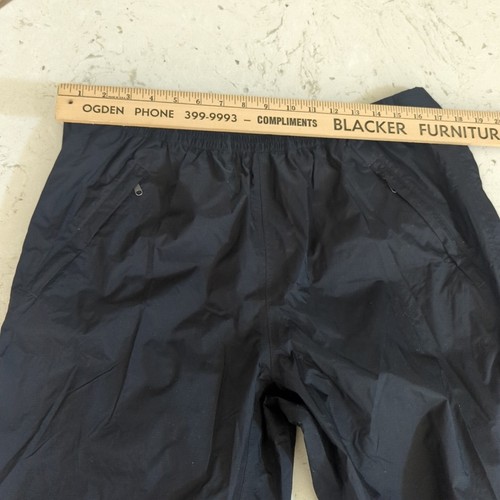 Marmot Rain Pants Men's Large Black Lightweight Windbreaker Side Zip - Picture 12 of 14
