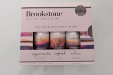 Brookstone Spa 3-Pack 100% Pure Blended Essential Oils *Expired