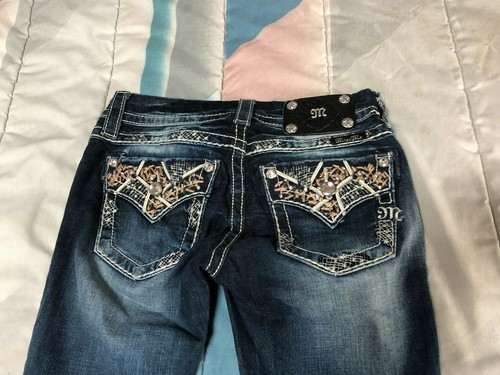 Womens 24 Miss Me Distressed jeans boot 
