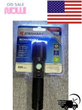 Jobsmart Rechargeable Flashlight 600 Lumens Brand New