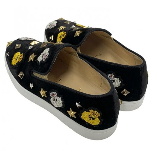 Christian Louboutin Tenis Material Terciopelo EE. UU. Talla 4.5 Parche Estrella Limitado Japón Foto 4 de 4