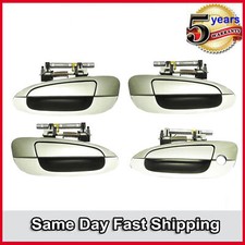 For 2002-06 Nissan Altima Outside Door Handle 4pcs Front Rear Flash Green J40