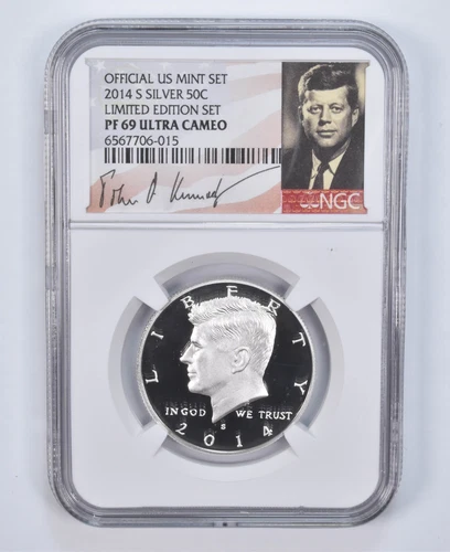 PF69 UCAM 2014-S Silver Kennedy Half Dollar Limited Edition NGC