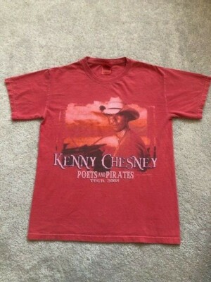 Kenny Chesney Poets And Pirates Tour Mens T Shirt Sz S American Country Music 