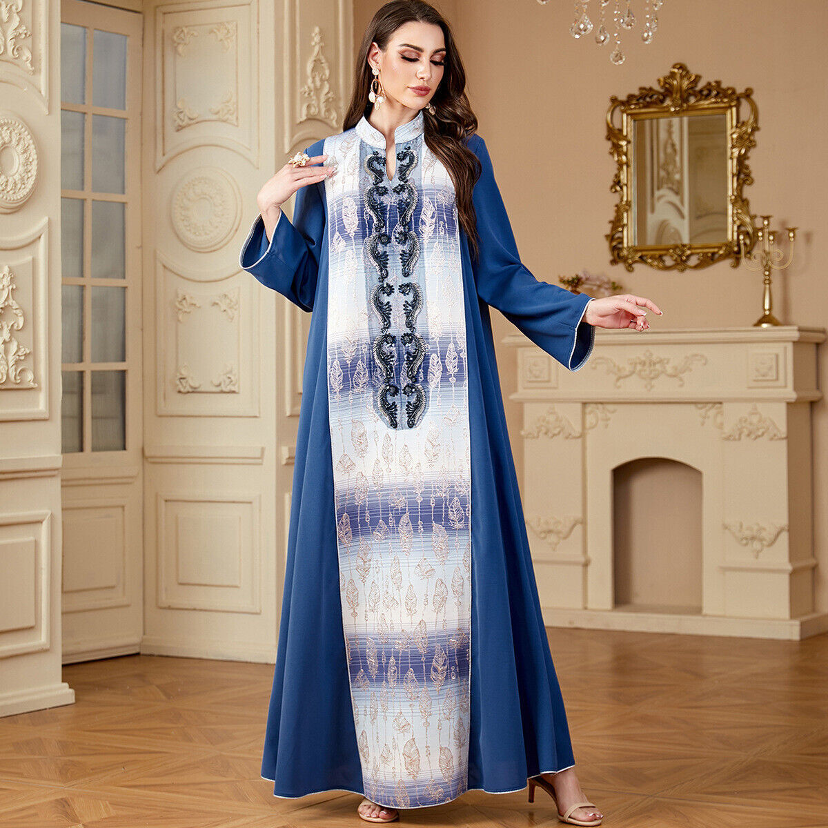 sexy dress long sleeve Red Velvet Long Sleeve Sexy Slit Long Christmas Day Holiday Dress main image 0