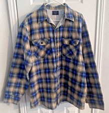 Vtg Sears Roebuck Perma Prest Shirt size XL 17-17.5 Green Hombre Made in USA