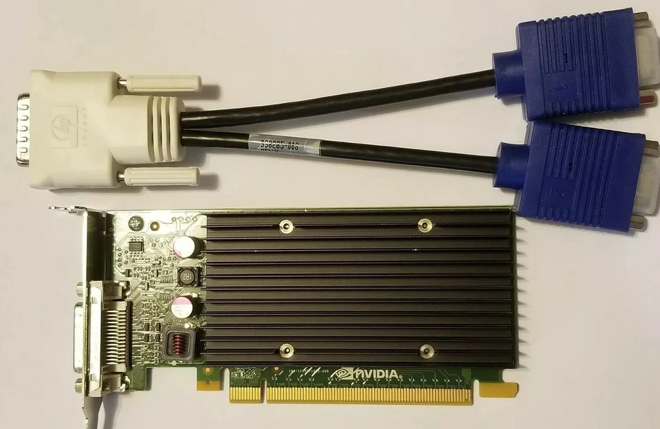 Dell Optiplex 3010 7010 9010 NVIDIA NVS 300 Dual VGA Monitor Video Graphics Card - Image 3 of 4