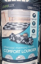 PureLUX 2 Charcoal Memory Foam COMFORT Rollout Lounger - BRAND NEW