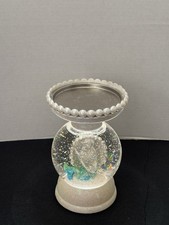 Bath & Body Works MERMAID Light-Up Glitter Water Globe 3 Wick Candle Holder