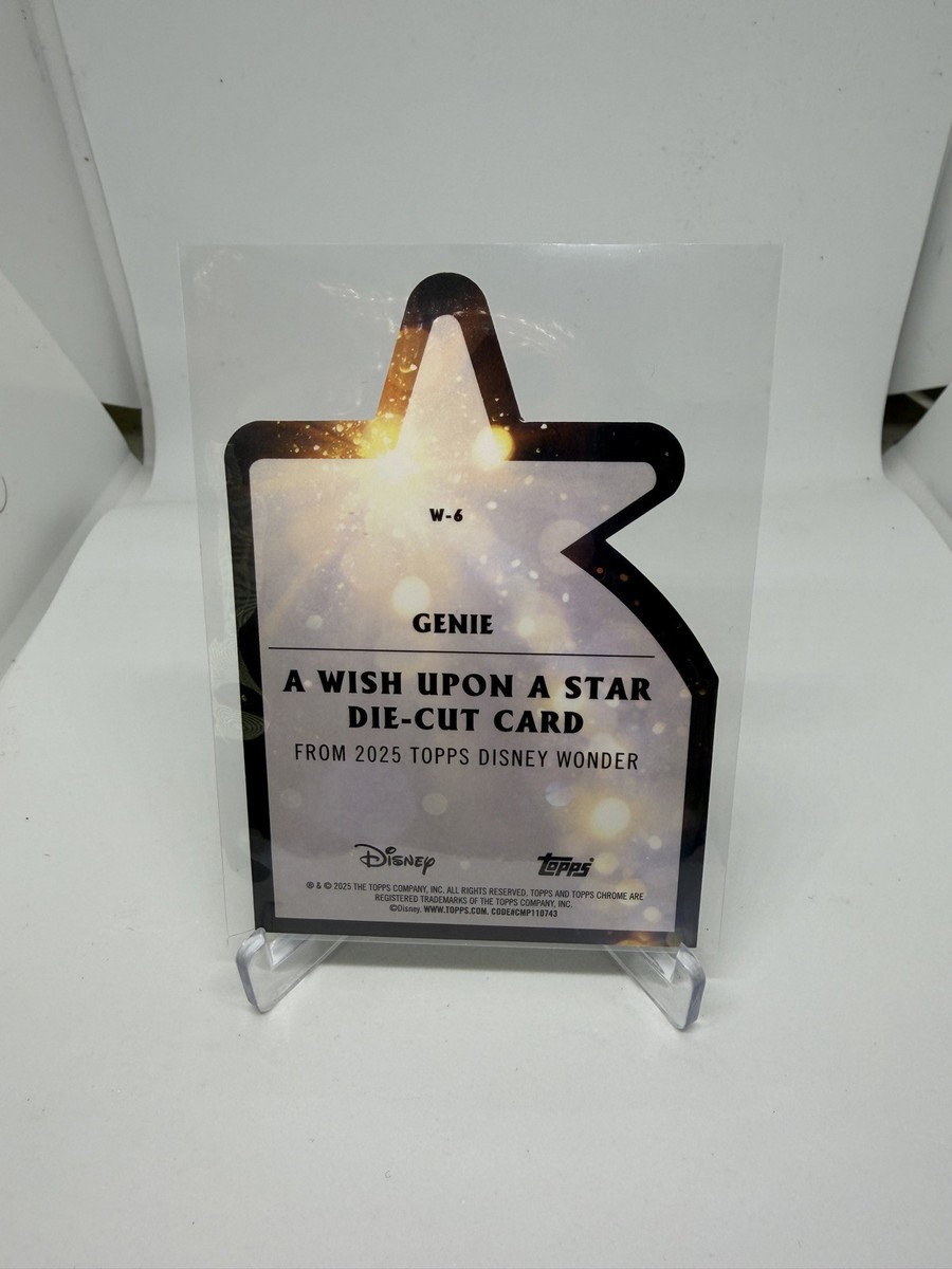 2025 TOPPS CHROME DISNEY WONDER WISH UPON A STAR GENIE DIE CUT W-6