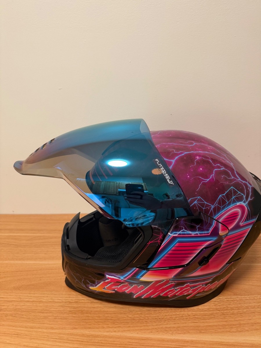 Icon Airflite Synthwave Purple Full Face Helmet Size L 59–60cm w