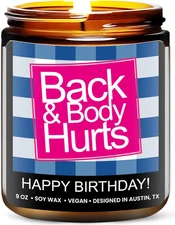 Funny Happy Birthday Candle, Unique Happy Birthday Gifts for Women and Men, Fun 