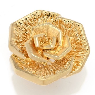 Graziella Ring 23 Karat vergoldet Electroform Rose