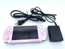SONY PSP-3000 Console Pink AKB48 Cover New Battery  Charger  Memory Stick