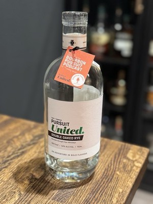 Pursuit United Doubled Oak Rye Whiskey Empty Bottle