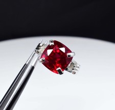 925 Sterling Silver Natural Blood Red Ruby Ring 5.68 Gram US 6