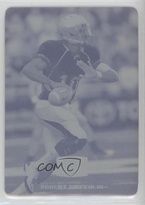 2012 Leaf Draft Printing Plate Cyan 1/1 Robert Griffin III (7/33) Rookie RC 0c3