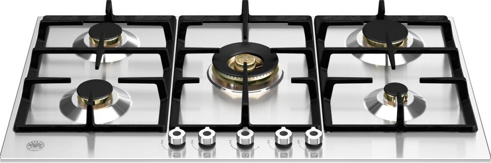 F.LLI BERTAZZONI PROFESSIONAL P905CPROX Piano cottura a gas 5 fuochi cm. 90 inox