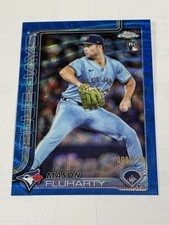 2025 Topps Chrome Update Mason Fluharty #USC161 Blue Wave Refractor 005/150 RC