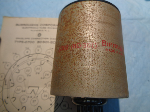 Burroughs BD-301 Beam Switching Tube Type-6700 New in Box with Paper - Picture 2 of 5