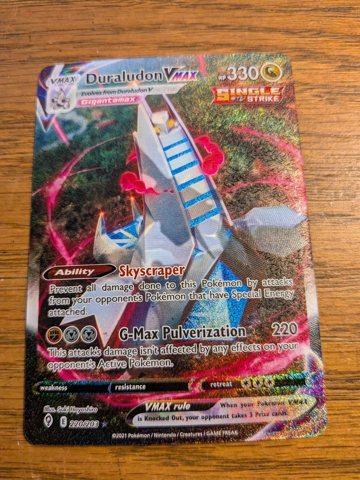 Duraludon VMAX (220/203) -- Pokemon TCG: Evolving Skies -- NM Condition