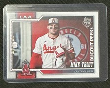 2026 Topps Series 1 Mike Trout #350 Dugout Peeks SP Angels