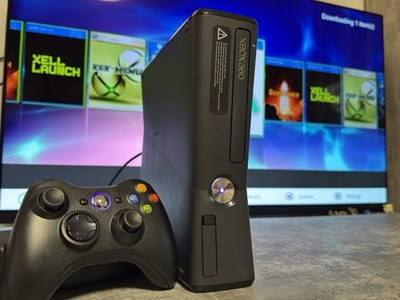 Xbox 360 Slim Corona V3 RGH   1TB   Aurora   Hall Effect   UV Purple