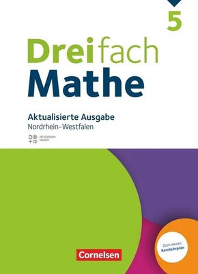 Dreifach Mathe 5. Schuljahr. Nordrhein-Westfalen - Aktualisierte Ausgabe 2022...
