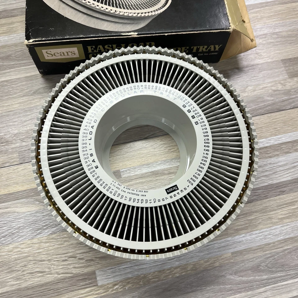 VTG Sears Easi-Load Circular Slide Tray 9985 Holds 100 2"x2" - 2D706 - Image 3 of 4