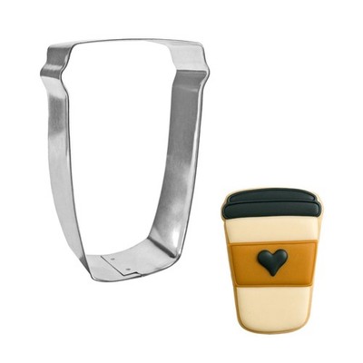 Travel Coffee Latte 4'' Cookie Cutter Mocha Red Solo Cup Soda Pop Metal Freshie