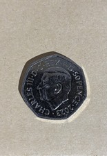 2023 King Charles III Uncrowned Coronation 50p Coin Circulated