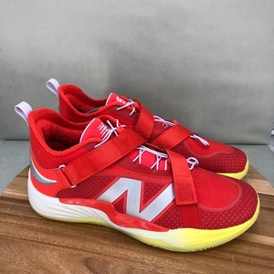 New Balance FuelCell Lindor 2 Mens 14 Red Yellow Baseball Pre-Game Indoor Shoes