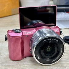 Sony Alpha a5000 Mirrorless Digital Camera w/16-50mm Lens Pink -English