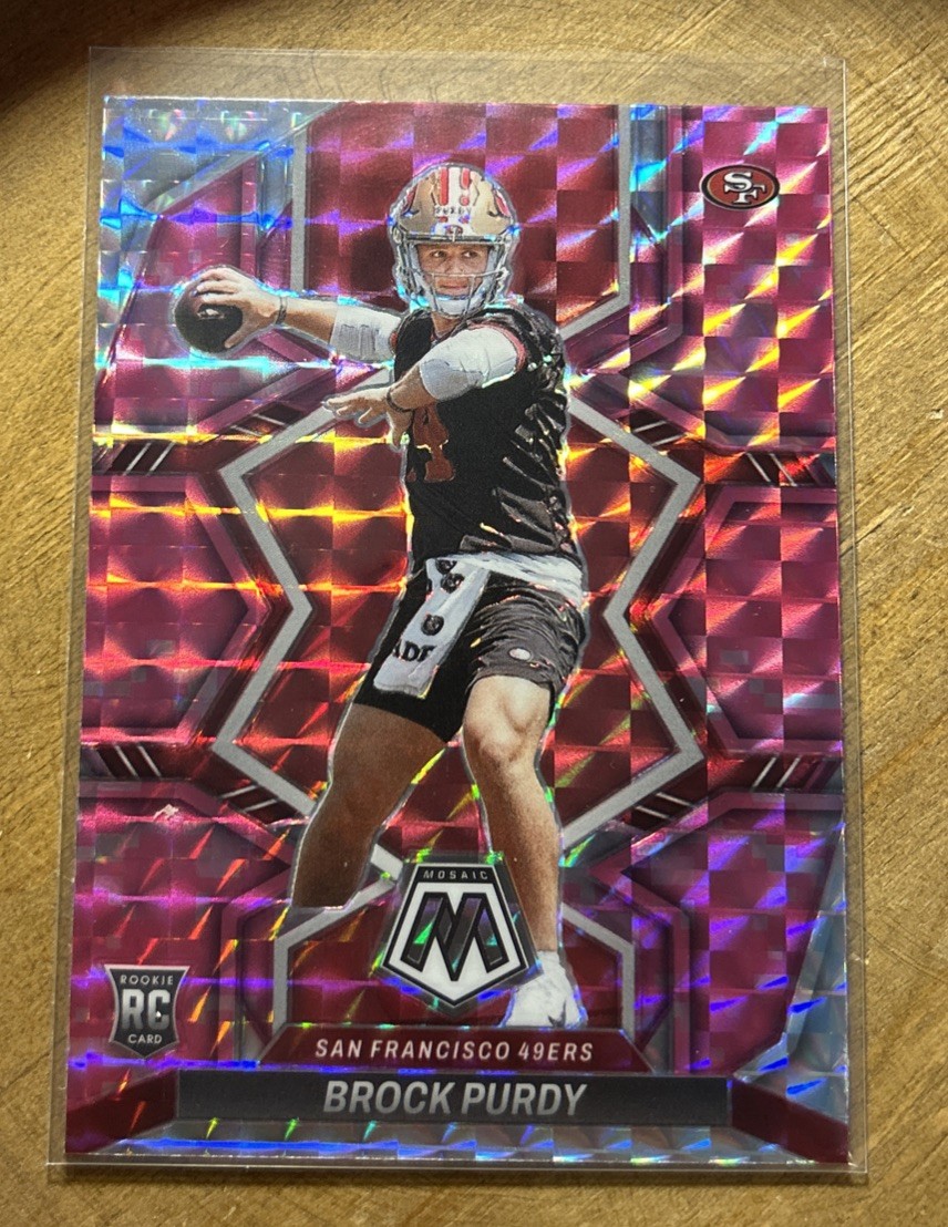 2022 Panini Mosaic - Rookies Camo Pink 49ers Prizm #367 Brock Purdy (RC)📈📈🔥