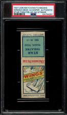 WINGS / 1927 Movie Matchbook Cover, Clara Bow film, PSA AUTHENTIC