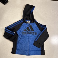 Adidas Youth Zip Sweatshirt Size 5 Color Blue