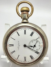 1898 Elgin Pocket Watch size 16s Model 6 Grade 152 flip out case works