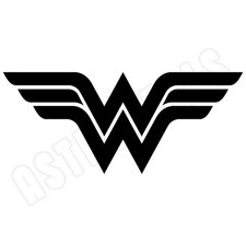 Wonder Woman Logo Sticker Classic Window Laptop Bumper Vinyl Decal