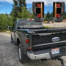 OLM SMOKED LED TAIL LIGHTS For 2017-2019 FORD SUPER DUTY F-250 F-350 *OPEN BOX*
