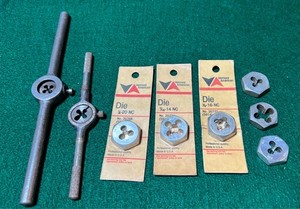 Lot Thread Dies & Wrenches Vermont American Craftsman FREE SHIPPING
