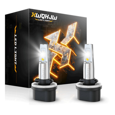 XWQHJW 2x 880 3000K Yellow CSP 100W High Power LED Fog Light Driving Bulb DRL