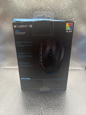 Buy Logitech G600 MMO Wired Gaming Mouse - Black online | eBay