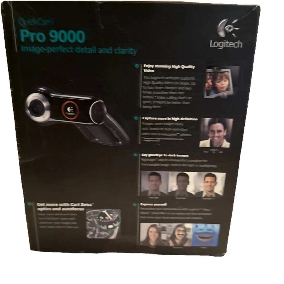 Logitech QuickCam Pro 9000 Web Cam 2-megapixel w/ Autofocus New Sealed - Image 4 of 4