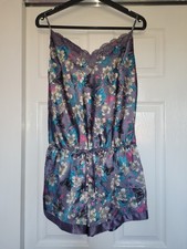 George blue floral satin teddy 14