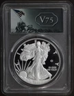 2020-W (PR70 DCAM) V75 Proof American Silver Eagle PCGS - WW2 Privy Mark