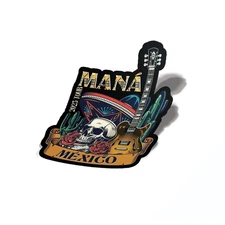 Mana 2023 Mexico Lindo Y Querido Skull Graphic Vinyl Sticker