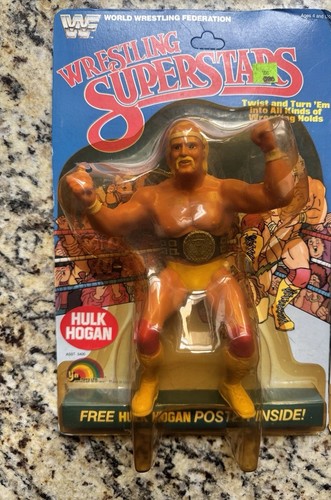 WWE WWF LJN HULK HOGAN MOC 5 BACK UNPUNCHED FULLY ...