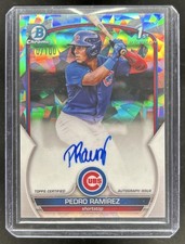 2023 Bowman Pedro Ramirez Chrome Auto Atomic Refractor 1st Prospect #/100 Cubs